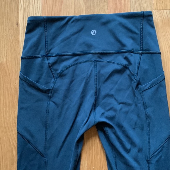 RARE Lululemon All the Right Places Crop 23” - Night Diver - Picture 4 of 10
